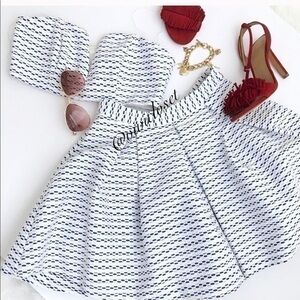 Do and Be blue and white skirt set size s